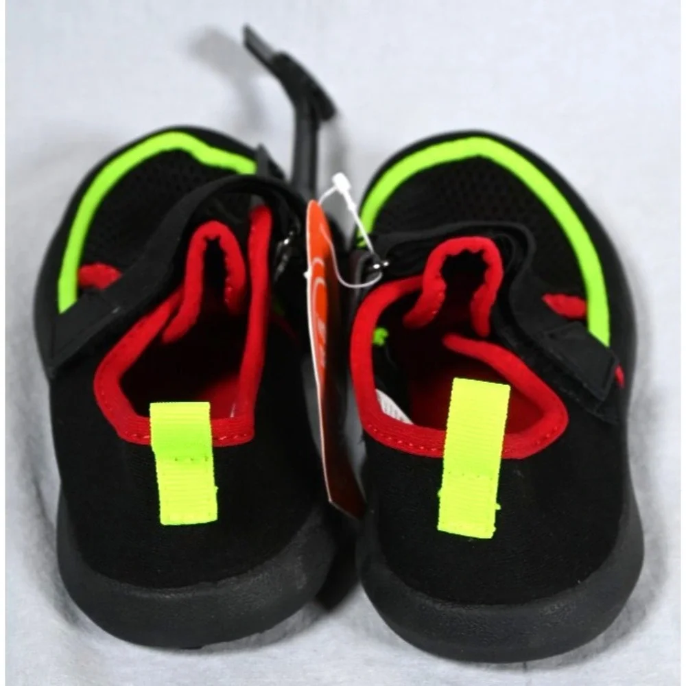 NEW Wonder Nation Kids Water Shoes Black Little Big Boys Girls Size 13-1